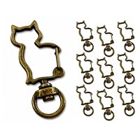 Amazon | 「キ08」 20個入 キーホルダー パーツ 猫 ネコ Amazon | 「キ08」 20個入 キーホルダー パーツ 猫 ネコ