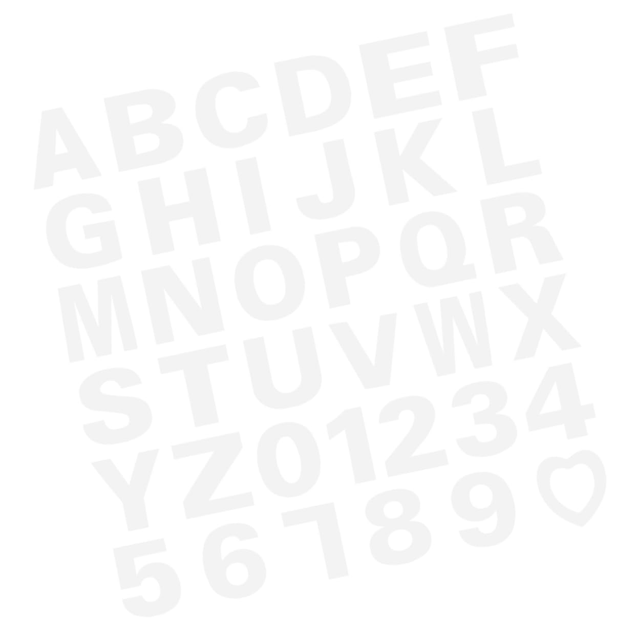 Cabilock 37pcs Number Alphabet Cake Stencils Versatile Hollow Molds for Baking Decorating Cakes Easy to Store for Birthdays Anniversaries