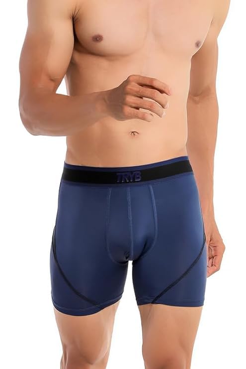 Image of TRYB Sports Underwear for Men | Stretchable Active-H Trunk Semi Compression Shorts | Trunks for Running & Gym Workout | Quick Dry, Breathable & Anti Chafing | Sports Innerwear Boxers