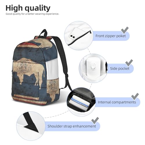 Sac à dos d'infirmière et ordinateur avec drapeau du Wyoming