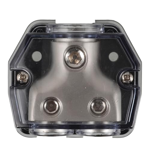 UKCOCO Bloc de Distribution Audio Automobile en Alliage Porte-fusible pour Amplificateur, Offrant une Expérience Audio Claire et Stable, du Bruit de Courant pour Installation Auto