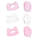 Hudson Baby Baby Headband and Scratch Mitten Set, 6-Piece, Unicorn, One Size