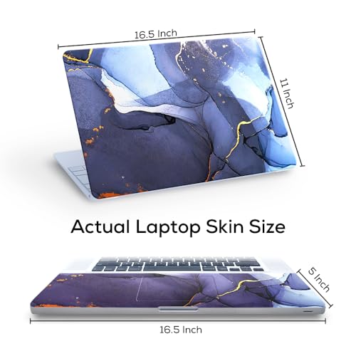 Image of Marbel D10 Top+Wrist Pad Vinyl Laptop Skin /Sticker /Cover for 17 to 17.3 Inches Laptops Laminated-Removable-HD Quality Compatible for Hp-Dell-Sony-Lenovo-Asus etc.(16.5x11 Inches)