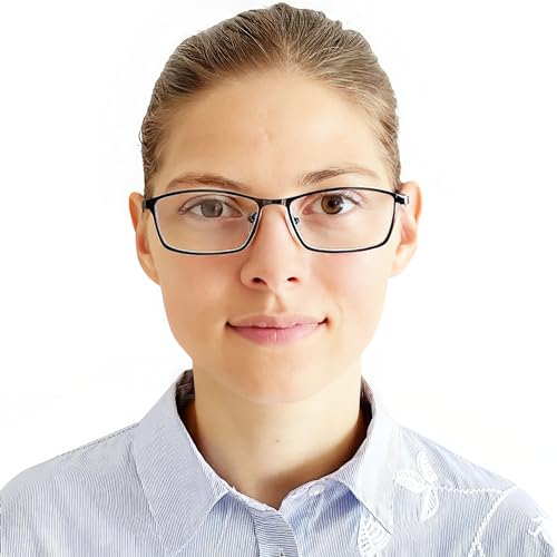 Mini Brille, Elegant Metal Reading Glasses with Rectangle Lenses, Including FREE Case, Stainless Steel Frame (Graphite) - Image 3