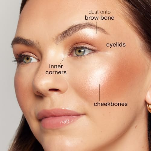 tarte glow wardrobe highlighting eye & cheek palette β Highlighter, Blush, Bronze & Eyeshadow All-in-One Face & Eye Viral Makeup for Everday Radiant Blendable Glow, Vegan & Cruelty Free, full size - 2