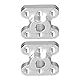 2Pcs Flansch Wellenkupplung Aluminiumlegierung 6mm D Loch Leichte Flanschkupplung Stecker Lagerbeschläge Motorstecker,Lagerwerkzeuge