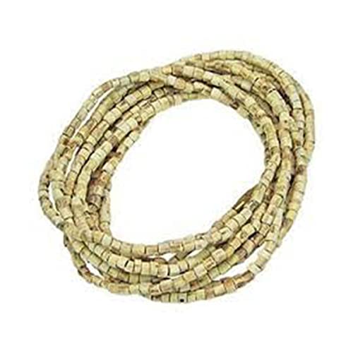 Jagannath Mala Tulsi collier perles rondes chapelet indien méditation mantra perles bois