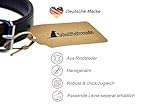 Schnüffelfreunde Halsband für Hunde aus Leder, Hundehalsband für den großen, mittleren und kleinen Hund, Lederhalsband gepolstert, robust (L - 36-45cm, Schwarz)