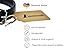 Schnüffelfreunde Halsband für Hunde aus Leder, Hundehalsband für den großen, mittleren und kleinen Hund, Lederhalsband gepolstert, robust (L - 36-45cm, Schwarz)
