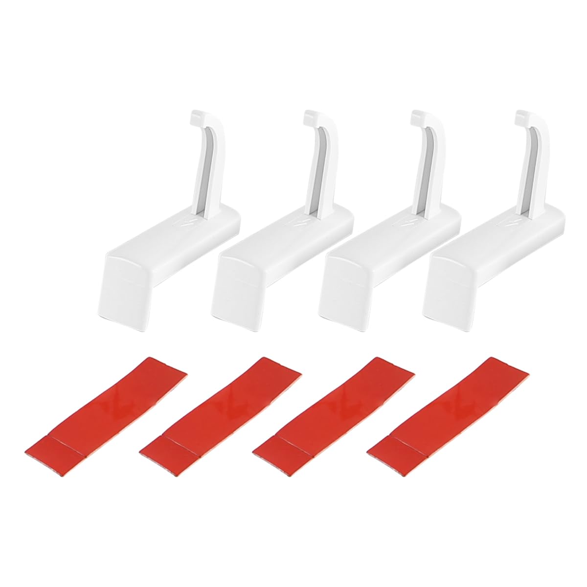 Muiltvoe 4PCS Headphone Holder Monitor Bracket Headphone Self-Adhesive Hook Desktop Universal Headphone Hanger White Headphone Hook Bracket