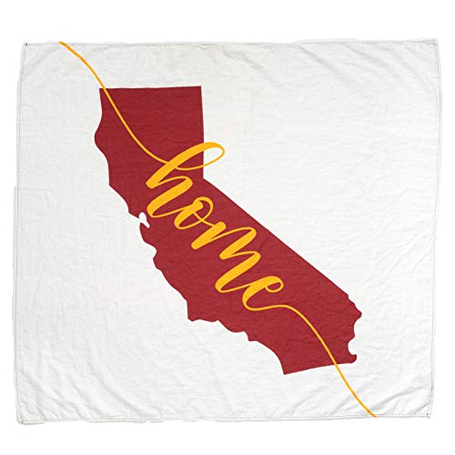 Image of Twig & Bale USC Trojans Baby Blanket Organic Cotton Muslin Swaddle Blanket - 47 inch x 43 inch - Fans of USC Baby Gift for Boys Girls Newborn Receiving Blankets