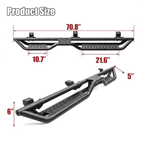 Estribos Running Boards para Jeep Wrangler JK 4 puertas miniatura 6