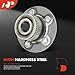 A-Premium 2 x Rear Wheel Bearing and Hub Assembly with ABS Ring & 5-Lug Compatible with Chrysler Neon 2000-2002, PT Cruiser 2001-2010, Dodge Neon 2000-2005, SX 2.0 2003-2005