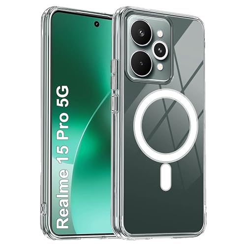 Image of Zapcase Back Case Cover for Realme 15 Pro 5G | Compatible for Realme 15 Pro 5G Back Cover | Compatible with MagSafe | Scratch-Resistant Back Cover | Clear