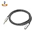 Cable Matters 2-Pack Headphone Extension Cable - 3ft, 3.5mm Extension Cable, Aux Cord Extender, Black