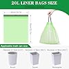 JelKen 90 Biodegradable Bin Liners 20L with Drawstring Tie Handle, Food Waste Bags Strong Trash Bags (50 x 55cm) #1