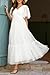 Pinup Fashion Maternity Photoshoot Dress White Baby Shower Pregnancy Summer Wedding Flowy Boho Mesh Flutter Sleeve Maxi Dresses 2026