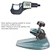 Micrometer Stand Holder Fixture Adjustable Alloy Steel Bracket with Rubber Non Slip Pads for Secure Measurement Tool in Workshop Laboratory Industrial Use
