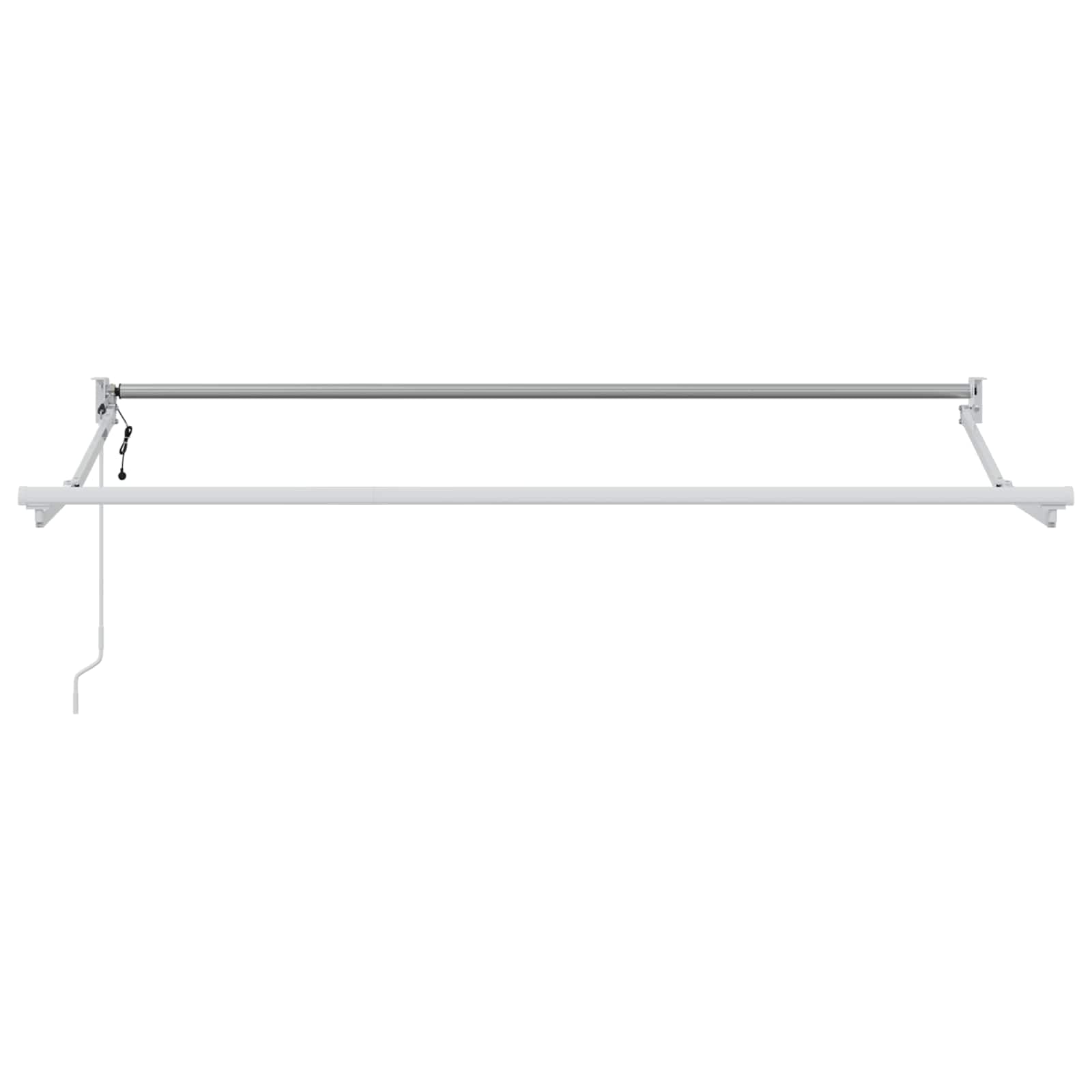 Brokky Toldo Motorizado 3.5 x 2 m Toldo Articulado Eléctrico con Mando a Distancia para Terraza, Jardín-Amarillo y-3,5 x 2 m-Marco Blanca
