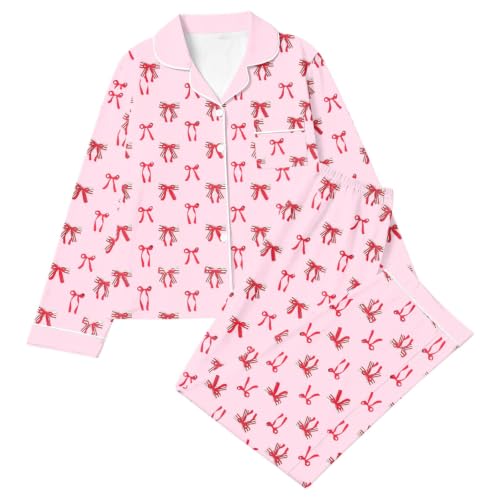 WWPPAION Christmas Pajamas Womens Sleepwear Matching Pjs Long Pants Set - image 3