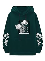 Dark Green Floral Print