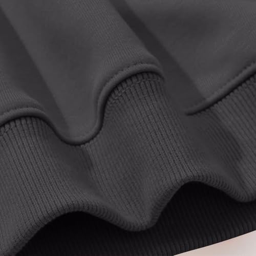 Girls Crewneck Sweatshirts Warm Fleece Padded Hoodies Long Sleeve Oversized Pullovers Winter Preppy Clothes4