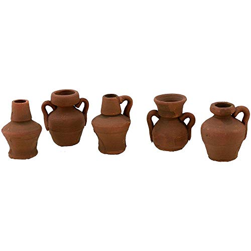 anfore in terracotta Generico Set 5 Anfore Cm 2,5 P-a6371