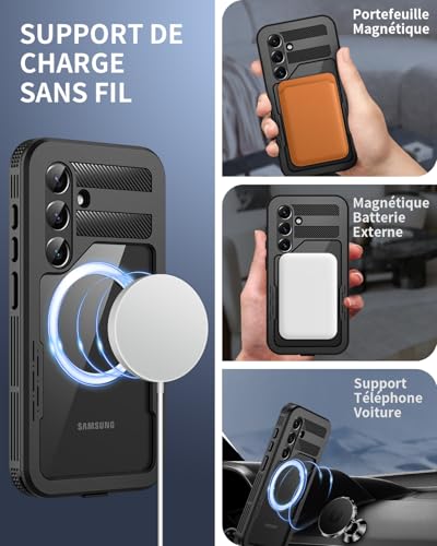 Coque Samsung S25 étanche antichoc MagSafe intégrale waterproof - 5