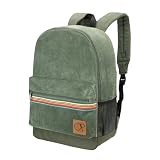 Ocean Pacific OG Zaino in velluto a coste per viaggi, sport, spiaggia, lavoro, casual, per uomo e donna, adatto per laptop da 15,6 pollici, Oliva, Zaini Daypack
