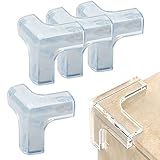 Corner Protector, 4pc Clear Corner Guards, Safety Silicone Corner Protectors, Safety Bumpers to Cove
