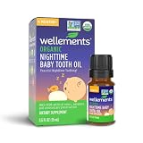 Wellements Organic Nighttime Baby Tooth Oil | Gently Soothes Tiny Gums, Natural Nighttime Teething O