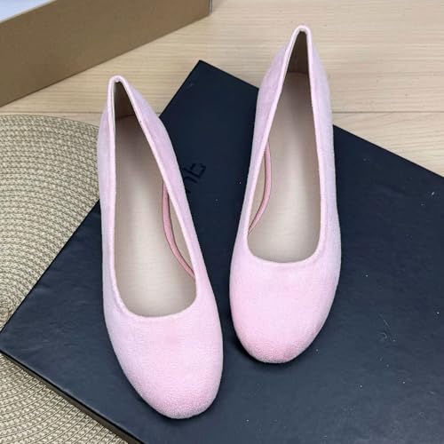 INEELUYI Womens Mary Jane Flats Round Toe Ballet Flats Dressy Comfortable Slip on Flat Shoes2