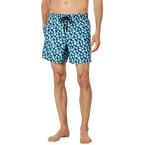 Vilebrequin Men Swimwear Blurred Turtles, Navy, M Cover