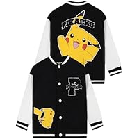 Pokémon Chaqueta Para Niño, Chaqueta Universitaria Pikachu,
