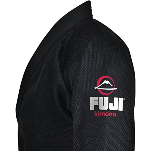FUJI All-Around Brazilian Style Jiu Jitsu Uniform, Black (White Lettering), Size A3 by FUJI - Image 2