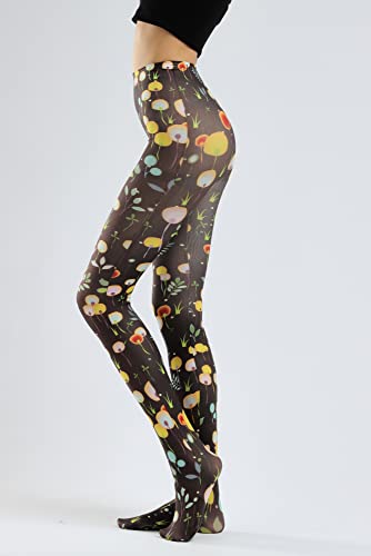 Image of Sahabowi Women's Sheer Tights, Digital Print Designs Stockings