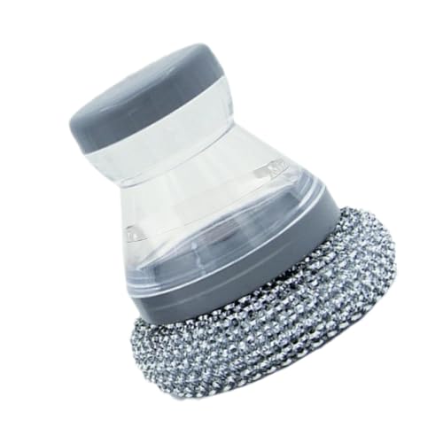 Cepillo dispensador de jabón – Soporte de jabón ergonómico | Cepillo de Lavado para jabonera, Cepillo de Cocina portátil, Cepillo para Platos, ollas, Fregadero de Cocina (8,9 x 9,9 x 9,9 cm)