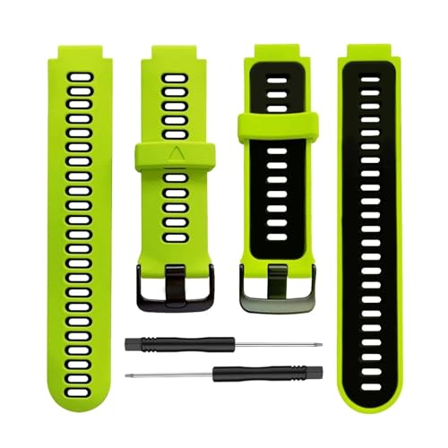 [�����ȓX] Garmin Forerunner 235 �Ή����X�g�o���h �u���X���b�g �E�H�b�`�X�g���b�v �o���h �����p Garmin Forerunner 230/220/235/620/630/735XT �Ή�(Green black)