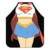 Tamaño: 55-60x72 cm (BXH) xgvvb Delantal Superman Personalidad Divertida Pareja Creativa Delantal de Cocina de Dibujos Animados 55-60x72 cm
