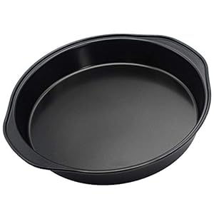 Baking Mold,Cake Mould,Pizza Plate Set Binaural Non-Stick Pizza Pan Baking Tray, Carbon Steel Round Deep Dish Cake Baking Mold Pan