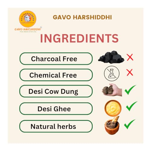 Image of GAVO HARSHIDDHI Empty Sambrani Dhoop Cup Long Lasting Aroma for Prayer, Puja, and Meditation | Cow Dung Panchgavya Dhuni Cups Incense for Relaxation and Stress Relief - 200 Piece