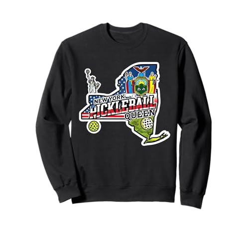 Funny New York Pickleball Queen | Funny Court Apparel Sudadera