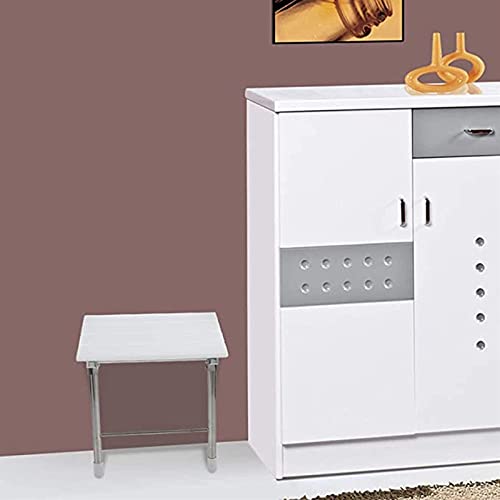 Tabouret de douche mural pliant en bois massif pour senior