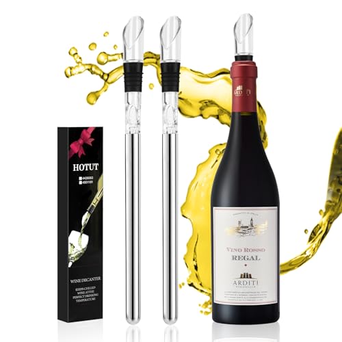 Miniatura 8 de Hotut Enfriador Botellas Vino Con Varilla De Enfriamiento, 2pcs Barra De Enfriamiento Para Botellas De Vino De Acero Inoxidable, Enfriador De Vino Antigoteo Y Duradero Para Los Amantes Del Vino