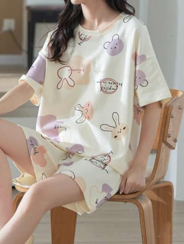 Image of Louis Luxe Women's Cotton Blend Pajama Set