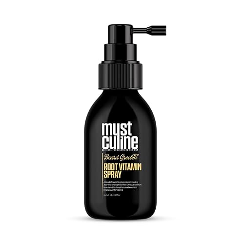 Miniatura 9 de Spray vitamínico para raíz de barba, paquete de 4, sin perfume, apoya el crecimiento y fortalecimiento de la barba y el bigote, aumenta la