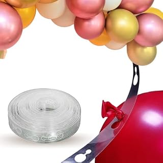 Fita Para Arco Desconstruído Balão Suporte Tira 10m Decoração Simples com Balão Arco Desconstruído Fita Arco Inflador