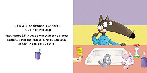 P'tit Loup se brosse les dents [French] 2733888722 Book Cover