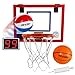 Pop-A-Shot Super Slam Over The Door Mini Basketball Hoop for Adults | 2 Included Basketballs and Pump | Built for Dunks | Breakaway Rim | Shatter Resistant Backboard | 17x12.5 Inches
