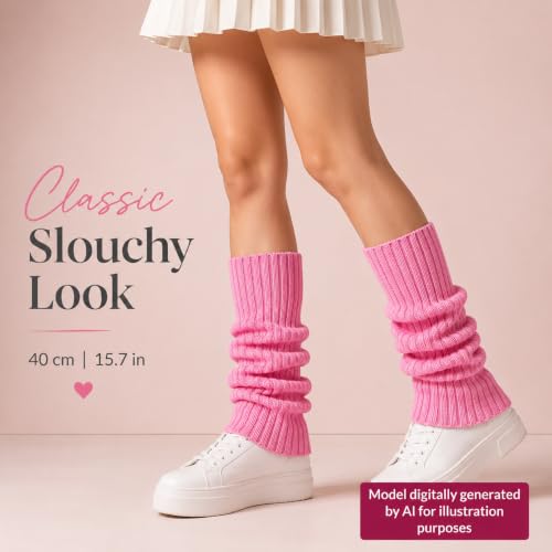 Image of 2 Pcs Leg Warmers Y2k, Leg Warmers, Y2k Accessories, Cute Kawaii Cream Legwarmers for Women Winter